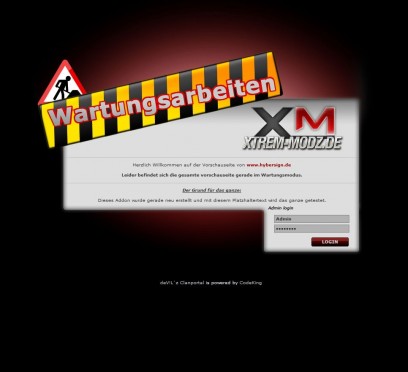 Wartungsmodus Addon DZCP 1.5.5.1