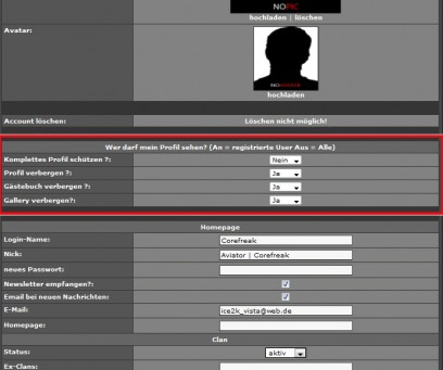 Profil - Security