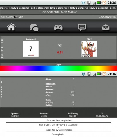 DZCP Mobile View