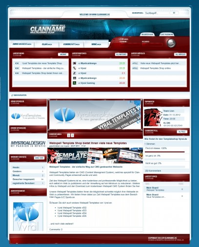 Webspell Clantemplate v001