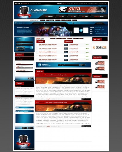 Webspell Clantemplate v005