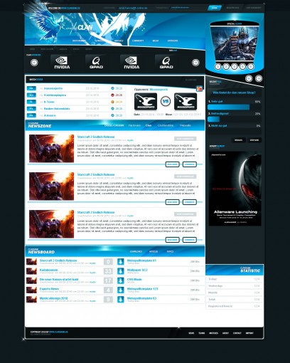 Webspell Clantemplate v009