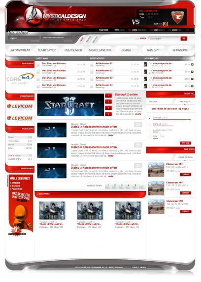 Webspell Clantemplate v011