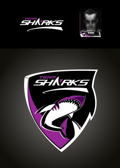 Team SHARK Logo - Violett / violet